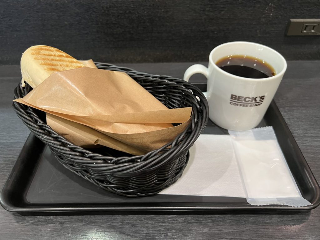 水戸駅でコーヒー