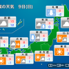 2月9日(日)の天気予報 北日本日本海側と北陸は大雪続く　西日本は寒さ和らぐ - ウェザ